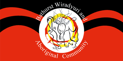 [Bathurst Wiradyuri and Aboriginal Community flag]