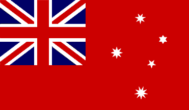 [Victorian colonial red ensign, 1870-75, probably to 1903]