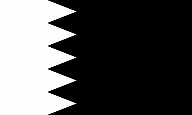 [Black & Black Bahraini Flag]