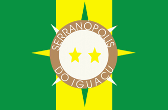 [Flag of Serranópolis do Iguaçu (Paraná), PR (Brazil)]