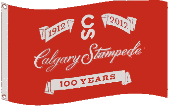 [Calgary Stampede centennial flag]
