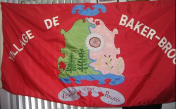 [Flag of Baker-Brook village]