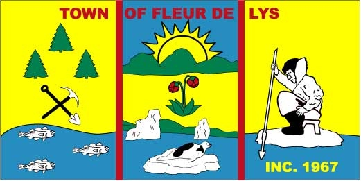 Flag of Fleur de Lys, Newfoundland and Labrador (Canada)