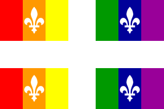 [Quebec Gay Pride flag]