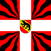 [Modern war flag of canton Berne (decorative only)]