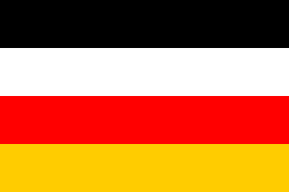 [Flag Proposal no. 1: Four horizontal stripes black-white-red-gold (Germany 1919-1933)]