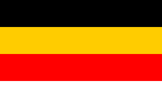 [Flag Proposal no. 2: Four horizontal stripes black-gold-red-white (Germany 1919-1933)]