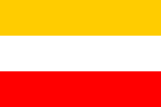[Flag Proposal no. 5: Three horizontal stripes gold-white-red (Germany 1919-1933)]