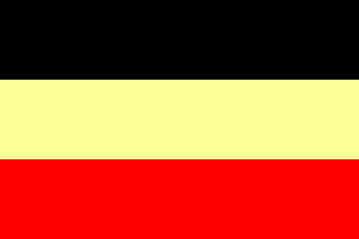 [Flag Proposal no. 6: Three horizontal stripes black-light yellow-red (Germany 1919-1933)]
