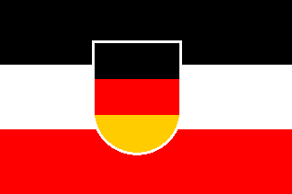 [Flag Proposal no. 12: Black-white-red tricolour with black-red-gold shield (Germany 1919-1933)]