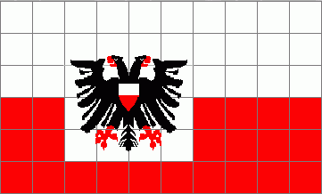 [Lübeck State Flag reported 1897, construction sheet]