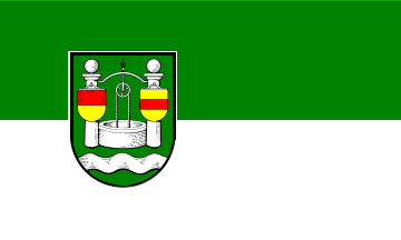 [Lathen municipal flag off-centred CoA]