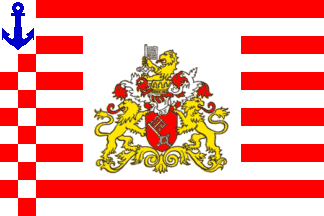 [State Flag for Shipping, also Jack for State Vessels (Bremen, Germany)]