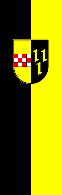 [City of Hemer hanging flag (Märkischer Kreis County, North Rhine-Westphalia, Germany)]