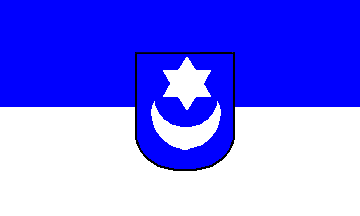 [Stadt Oelde flag w/ CoA]