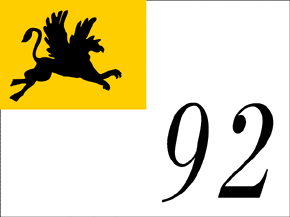 [Nummernflagge 92 (Rostock, Mecklenburg-Vorpommern, Germany)]