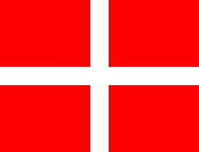 [Denmark 1705 merchant flag]