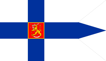 [State Flag of Finland with a swallow-tail