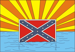 [With Confederate Battle Flag in place of the star.]