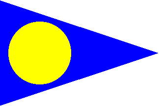 Blue and yellow flag]