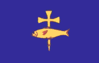 [Flag of Caldey Island, Wales]