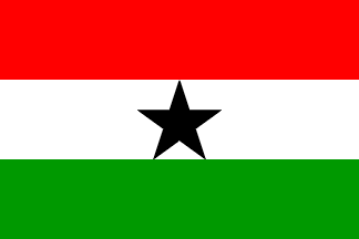 1964-1966 Civil flag of Ghana