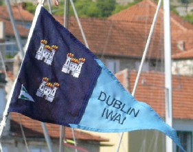 [Inland Waterways Association of Ireland Dublin burgee]
