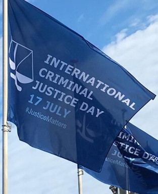 [International Criminal Justice Day Flag]