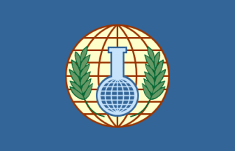 [Organisation for the Prohibition of Chemical Weapons flag]