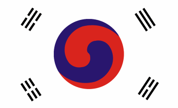 [Korean flag from Flags of Maritime Nations]