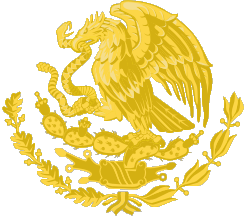 [Mexico - Full golden Coat of Arms. By Juan Manuel Gabino Villascán]
