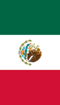 [National Flag of Mexico: vertical hanging flag - incorrect version]