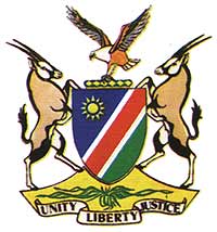 [Namibian Coat of Arms]