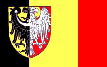 [Olesnica county flag for official use]