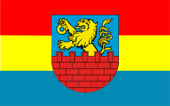 [Nasielsk flag with Coat of Arms]