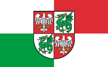 [Warszawa-Zachód ceremonial flag]