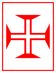 [order cross on white with red bordure ]