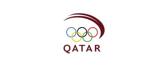 [Qatari Olympic Committee flag]
