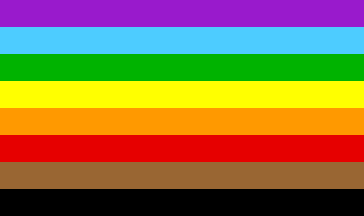 [Rainbow flag for people of color]