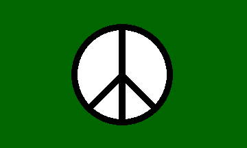 [Green peace sign variant]