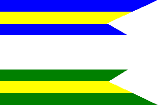 [Ganovce flag]