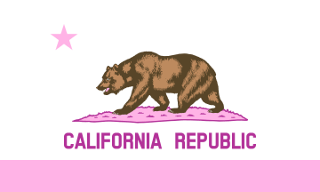 [California Pink Patch Project flag]