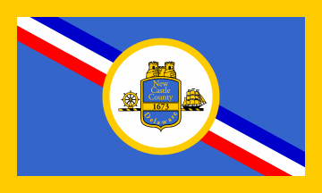 [flag of New Castle County, Delaware]