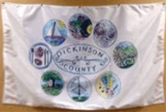 [Flag of Dickinson County, Iowa]