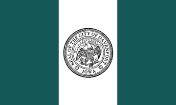 [Former Flag of Davenport, Iowa]