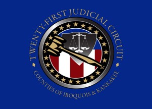 [21st Judicial Circuit of Iroquois and Kankakee Counties, Illinois flag]