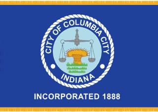 [Flag of Columbia City, Indiana]