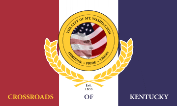 [flag of Mt. Washington, Kentucky]