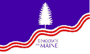 [Unofficial Flag of the Maine Democratic Party]