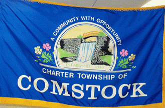 [Flag of Comstock Township, Michigan]